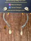 Keum-boo Crescent Moon Drop Earrings