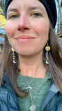 Starry Night with Rainbow Moonstone + Pearl for the Moon