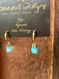 Raw Gemstone Huggies — Choose Your Stone