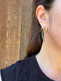 Keum-boo Crescent Moon Drop Earrings