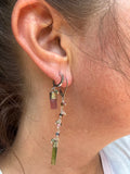 Raw Pink Tourmaline Point Cuffs