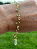 Peridot + Prehnite Pendulum Bracelet [Two-in-one]