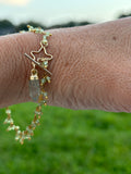 Peridot + Prehnite Pendulum Bracelet [Two-in-one]