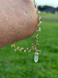 Peridot + Prehnite Pendulum Bracelet [Two-in-one]