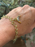 Peridot + Prehnite Pendulum Bracelet [Two-in-one]