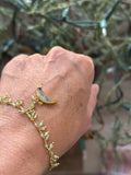 Peridot + Prehnite Pendulum Bracelet [Two-in-one]