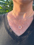 Clear Quartz + Amethyst Pendulum Necklace — Two-in-One Sacred Adornment