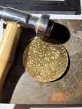 Sun Disc Earrings · Hand-Hammered Brass · 14k Gold-Filled