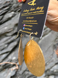 Sun Disc Earrings · Hand-Hammered Brass · 14k Gold-Filled