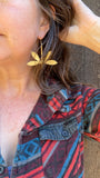 Dragonfly Earrings · Big, Bold Brass