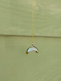 Pearl Crescent Moon Necklace