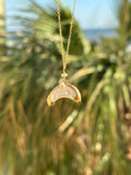 Pearl Crescent Moon Necklace