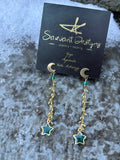Peridot + Green Onyx Stars for Mercury