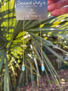 Crystal Pendulum Threaders in Gold [two-in-one]
