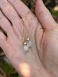 Crystal Pendulum Threaders in Gold [two-in-one]