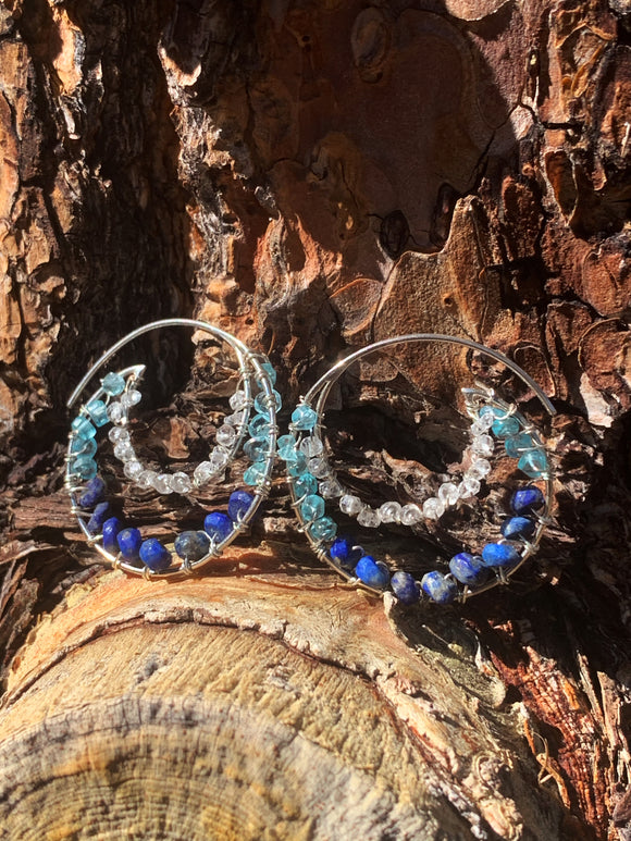 GANGA COLLECTION: Chill in the Divine Flow I Lapis + Blue Apatite
