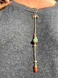 Cosmic Raw Opal + Carnelian Two-in-One Pendulum