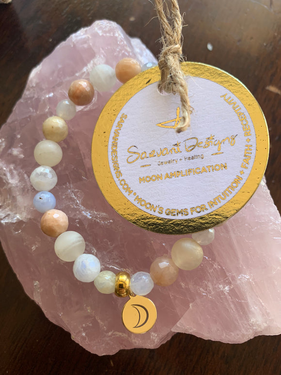 Chandra [Moon] Graha Remedial Stretch Bracelet