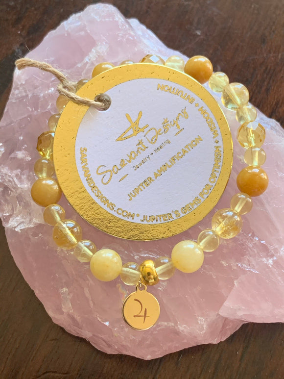 Guru [Jupiter] Graha Remedial Bracelet