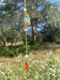 Cosmic Raw Opal + Carnelian Two-in-One Pendulum