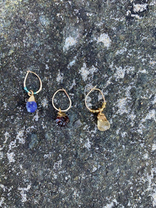 Raw Crystal Hoop
